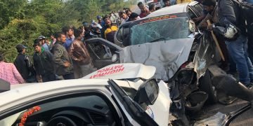 ಪೇಜಾವರ ಶ್ರೀಗಳ ಬೆಂಗಾವಲು ವಾಹನ ಅಪಘಾತ: ದಂಪತಿ ಸಾವು