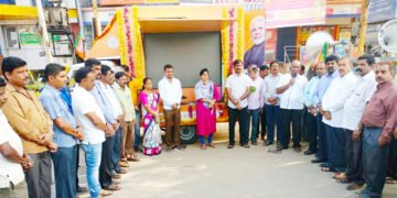 ಶಿವಮೊಗ್ಗ: ಮೋದಿ ಸಾಧನೆ ತಿಳಿಸಲು ಎಲ್’ಇಡಿ ರಥಕ್ಕೆ ಬಿಜೆಪಿ ಚಾಲನೆ