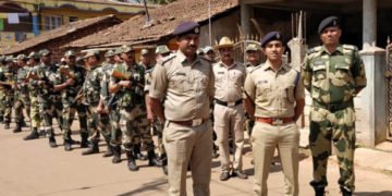 ಲೋಕಸಭಾ ಚುನಾವಣೆ: ಸಾಗರದಲ್ಲಿ ಬಿಎಸ್’ಎಫ್ ಪಥಸಂಚಲನ