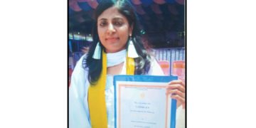 ಭದ್ರಾವತಿ: ವನಿತಾ ಅವರಿಗೆ ಗೌರವ ಡಾಕ್ಟರೇಟ್ ಪ್ರದಾನ