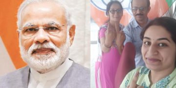 ಕತಾರ್’ನಿಂದ ಆಗಮಿಸಿ ಪ್ರಧಾನಿ ಮೋದಿಗಾಗಿ ಮತ ಚಲಾಯಿಸಿದ ಶಿವಮೊಗ್ಗದ ಯುವತಿ