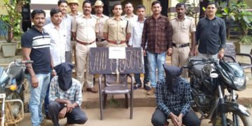 ಸಾಗರ ಪೊಲೀಸರ ಭರ್ಜರಿ ಬೇಟೆ: ಮಾಲು ಸಹಿತ ಸರಗಳ್ಳರ ಬಂಧನ