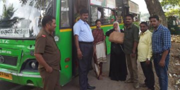 ಭದ್ರಾವತಿ: ಗಾಂಜಾ ಸಾಗಿಸುತ್ತಿದ್ದ ಮಹಿಳೆ ನಹೀಮ್ ಖಾನ್ ಬಂಧನ