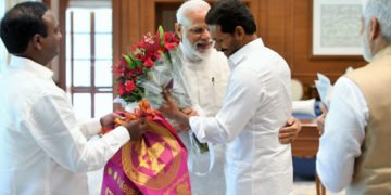 ಪ್ರಮಾಣವಚನ ಸ್ವೀಕಾರಕ್ಕೂ ಮುನ್ನ ಮೋದಿಯನ್ನು ಭೇಟಿಯಾದ ಜಗನ್ ರೆಡ್ಡಿ