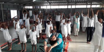 ತಾಯಿಮನೆ ಮಕ್ಕಳೊಂದಿಗೆ ಜೆಸಿಐ ಶಿವಮೊಗ್ಗ ಶರಾವತಿ ಹಾಗೂ ವಿವೇಕ್’ನಿಂದ ಯೋಗ ದಿನಾಚರಣೆ