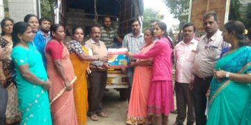 ಭದ್ರಾವತಿ: ನೆರೆ ಸಂತ್ರಸ್ಥರಿಗೆ ಗ್ರಾಮಸ್ಥರ ನೆರವು