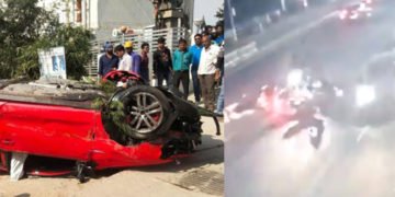 ಎರಡು ಭೀಕರ ಅಪಘಾತಕ್ಕೆ ಬೆಚ್ಚಿಬಿದ್ದ ಹೈದರಾಬಾದ್: ಭಯಾನಕರ ವೀಡಿಯೋ ನೋಡಿ