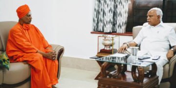 ಸಿದ್ದಗಂಗಾ ಮಠಕ್ಕೆ ಮುಖ್ಯಮಂತ್ರಿ ಯಡಿಯೂರಪ್ಪ ಭೇಟಿ