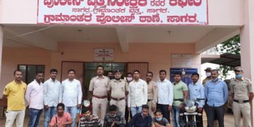 ಐವರು ಕೊಲೆ ಆರೋಪಿಗಳು ಅಂದರ್: ಸಾಗರ ಗ್ರಾಮಾಂತರ ಪೊಲೀಸರ ಕಾರ್ಯಾಚರಣೆ ಯಶಸ್ವಿ