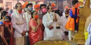 ಶಿವಮೊಗ್ಗದ ಹಲವೆಡೆ ರಾಮತಾರಕ ಹೋಮ: ಸಚಿವ ಈಶ್ವರಪ್ಪ ಭಾಗಿ
