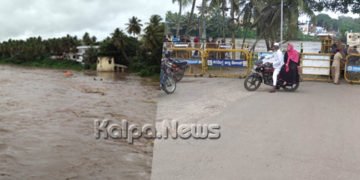 ಭದ್ರಾ ನದಿಗೆ ಭಾರೀ ಪ್ರಮಾಣದ ನೀರು: ಹೊಸ ಸೇತುವೆ ಸಂಚಾರ ಬಂದ್