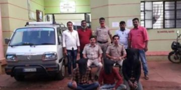 ಸೊರಬದ ಛತ್ರಹಳ್ಳಿ ದರೋಡೆ ಪ್ರಕರಣದ ಮೂವರು ಆರೋಪಿಗಳ ಬಂಧನ