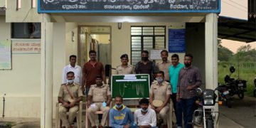 ಭದ್ರಾವತಿ ಗ್ರಾಮಾಂತರ ಪೊಲೀಸರ ಕಾರ್ಯಾಚರಣೆ: ಲಕ್ಷಾಂತರ ರೂ. ಮೌಲ್ಯದ ಚಿನ್ನಾಭರಣ ಸಹಿತ ಕಳ್ಳರ ಬಂಧನ