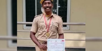 ಗೃಹರಕ್ಷಕ ಅಧಿಕಾರಿಗಳ ತರಬೇತಿಯಲ್ಲಿ ಭದ್ರಾವತಿಯ ಹೇಮಂತರಾಮನ್ ರಾಜ್ಯಕ್ಕೆ ಪ್ರಥಮ