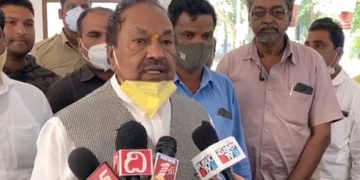 ದೇಶದಲ್ಲಿ ಕಾಂಗ್ರೆಸ್ ಧೂಳಿಪಟವಾಗುತ್ತಿದೆ: ಚುನಾವಣಾ ಫಲಿತಾಂಶದ ಬಗ್ಗೆ ಸಚಿವ ಈಶ್ವರಪ್ಪ ಸಂತಸ