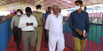 ಆರ್’ಎಎಫ್ ಘಟಕದ ಶಂಕುಸ್ಥಾಪನಾ ಕಾರ್ಯಕ್ರಮದ ಸಿದ್ದತೆ ಪರಿಶೀಲಿಸಿದ ಶಾಸಕ ಸಂಗಮೇಶ್ವರ್