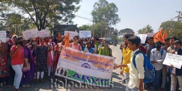 ಎಲ್ಲ ವಿದ್ಯಾರ್ಥಿಗಳಿಗೂ ಹಾಸ್ಟೆಲ್’ನಲ್ಲಿ ಪ್ರವೇಶಾವಕಾಶ ಕಲ್ಪಿಸಿ: ಭದ್ರಾವತಿ ಎಬಿವಿಪಿ ಪ್ರತಿಭಟನೆ