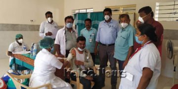 ಭದ್ರಾವತಿ ತಾಲೂಕಿನ ವೈದ್ಯಕೀಯ ಸಿಬ್ಬಂದಿಗಳಿಗೆ ಕೋವಿಡ್19 ಲಸಿಕೆ: ಯಾರೆಲ್ಲಾ ವ್ಯಾಕ್ಸಿನ್ ಹಾಕಿಸಿಕೊಂಡರು?