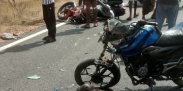 ಎರಡು ಬೈಕ್ಗಳ ಮುಖಾಮುಖಿ ಡಿಕ್ಕಿ: 6 ವರ್ಷದ ಮಗು ಸಾವು