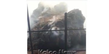 ಭದ್ರಾವತಿ: ಆಲೆಮನೆಯಲ್ಲಿ ಬೆಂಕಿ ಅವಘಡ: ಸುಟ್ಟು ಕರಕಲಾದ ಒಂದು ಹಿಟಾಚಿ, ಒಂದು ಟ್ರ್ಯಾಕ್ಟರ್
