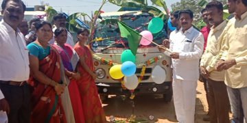 ನೂತನ ಕಸ ವಿಲೇವಾರಿ ವಾಹನಗಳಿಗೆ ಚಳ್ಳಕೆರೆ ಶಾಸಕ ರಘುಮೂರ್ತಿ ಚಾಲನೆ