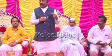 ಬೆಳಗಾವಿ: ಮಂಗಲಾ ಅಂಗಡಿ ಪರ ಗ್ರಾಮೀಣಾಭಿವೃದ್ಧಿ ಸಚಿವ ಈಶ್ವರಪ್ಪ ಮತಯಾಚನೆ