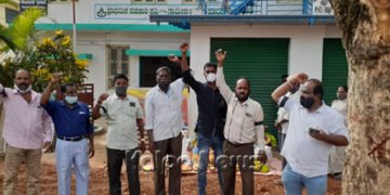 ಭದ್ರಾವತಿ: ಲಾಕ್ ಡೌನ್ ಪರಿಹಾರ ಹಣವನ್ನು 10 ಸಾವಿರಕ್ಕೆ ಏರಿಸಲು ಒತ್ತಾಯ