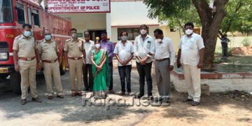 ಕೊರೋನಾ ವ್ಯಾಪಕ ಹಿನ್ನೆಲೆ: ಚಳ್ಳಕೆರೆಯಲ್ಲಿ ಸೋಂಕು ನಿವಾರಕ ಸಿಂಪಡಿಕೆ