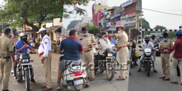ಕಠಿಣ ಲಾಕ್ ಡೌನ್: ಓಡಾಟಕ್ಕೆ ಕುಂಟು ನೆಪ, ಭದ್ರಾವತಿಯಲ್ಲಿ ಬೆಳ್ಳಂಬೆಳಗ್ಗೆಯೇ ಹಲವು ವಾಹನ ಸೀಜ್