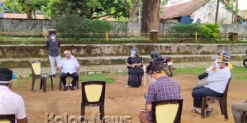 ಕೋವಿಡ್ ನಿರ್ವಹಣೆ ಬಗ್ಗೆ ಅಧಿಕಾರಿಗಳೊಂದಿಗೆ ಶಾಸಕ ಹಾಲಪ್ಪ ಸಭೆ