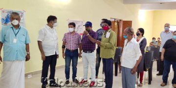 ಫ್ರಂಟ್ ಲೈನ್ ವಾರಿಯರ್ಸ್ ಪತ್ರಕರ್ತರಿಗೂ ಲಸಿಕೆ: ಸಾಗರದಲ್ಲಿ ಶಾಸಕ ಹಾಲಪ್ಪ ಚಾಲನೆ