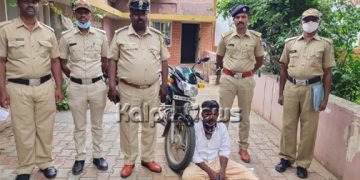 ಅಬಕಾರಿ ದಾಳಿ: ಅಕ್ರಮ ಒಣಗಾಂಜಾ ಸಾಗಿಸುತ್ತಿದ್ದ ವ್ಯಕ್ತಿ ಬಂಧನ