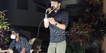 ತೀರ್ಥಹಳ್ಳಿ: ಕೊರೋನಾ ಸೋಂಕಿತರಿಗೆ ಹಾಡು ಹಾಡಿ ಧೈರ್ಯ ತುಂಬಿದ ಸ್ಯಾಂಡಲ್’ವುಡ್ ನಟ