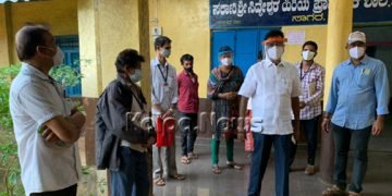 ಸಾಗರ: ಲಸಿಕಾ ಕೇಂದ್ರ ಸ್ಥಳಾಂತರಕ್ಕೆ ಶಾಸಕ ಹಾಲಪ್ಪ ಸೂಚನೆ