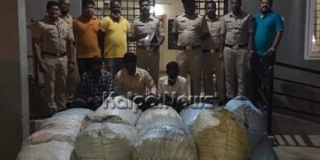 ಭದ್ರಾವತಿ ಪೊಲೀಸರ ಯಶಸ್ವಿ ಕಾರ್ಯಾಚರಣೆ: ಮೂವರು ಅಡಿಕೆ ಕಳ್ಳರ ಬಂಧನ