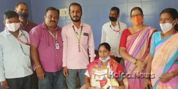 ಸೊರಬ ಆರೋಗ್ಯ ಅಧಿಕಾರಿ ವೀಣಾಗೆ ಜೀವ ರಕ್ಷಕ ಪ್ರಶಸ್ತಿ