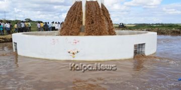 ರಾಜಾ ಬಿಚ್ಚುಗತ್ತಿ ಭರಮಣ್ಣ ನಾಯಕರ ಕಟ್ಟಿಸಿದ ಬತ್ತಿದ ಕೆರೆಯಲ್ಲಿ ಚಿಮ್ಮಿ ಹರಿದ ತುಂಗಭದ್ರೆ