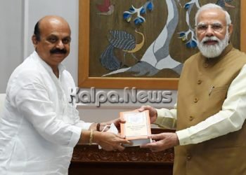 ಮುಖ್ಯಮಂತ್ರಿ ಬಸವರಾಜ ಬೊಮ್ಮಾಯಿ – ಪ್ರಧಾನಿ ನರೇಂದ್ರ ಮೋದಿ ಭೇಟಿ