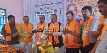 ಪರಿಷತ್ ಚುನಾವಣೆ: ಹೊನ್ನಾಳಿ ತಾಲೂಕಿನಲ್ಲಿ ಬಿಜೆಪಿ ಅಭ್ಯರ್ಥಿ ಡಿ.ಎಸ್. ಅರುಣ್ ಮತಯಾಚನೆ