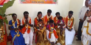 ಕ್ರಿಶ್ಚಿಯನ್ ಧರ್ಮ ತೊರೆದು ಹಿಂದೂ ಧರ್ಮಕ್ಕೆ ಮರಳಿದ ಭದ್ರಾವತಿಯ 9 ಮಂದಿ