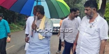 ಬೆಂಗಾವಲು ಪಡೆ ವಾಹನ ಅಪಘಾತ: ಗಾಯಾಳುವಿಗೆ ನೆರವಾದ ಸಿದ್ದರಾಮಯ್ಯ, ಡಿ.ಕೆ. ಶಿವಕುಮಾರ್