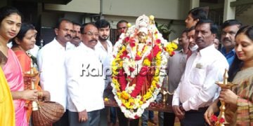ಭದ್ರಾವತಿ ನಗರಸಭಾ ಆವರಣದಲ್ಲಿ ನಾಡದೇವತೆ ಶ್ರೀ ಚಾಮುಂಡೇಶ್ವರಿ ದೇವಿ ಪ್ರತಿಷ್ಠಾಪನೆ