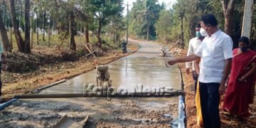 ಗುಣಮಟ್ಟದ ರಸ್ತೆ ಕಾಮಗಾರಿ ನಡೆಸುವಂತೆ ಅಧಿಕಾರಿಗಳಿಗೆ ಶಾಸಕ ಹಾಲಪ್ಪ ಸೂಚನೆ