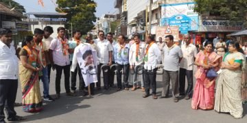 ಸಚಿವ ಅಶ್ವಥ್ ನಾರಾಯಣ್ ವಿರುದ್ಧ ಸಂಸದ ಡಿ.ಕೆ ಸುರೇಶ್ ವರ್ತನೆ ಖಂಡಿಸಿ ಬಿಜೆಪಿ ಪ್ರತಿಭಟನೆ