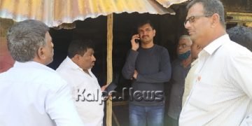 ಭದ್ರಾವತಿ ಬಿಎಚ್ ರಸ್ತೆಯಲ್ಲಿ ಚಪ್ಪಲಿ ಅಂಗಡಿ ಬೆಂಕಿಗಾಹುತಿ
