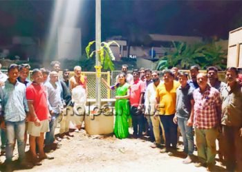 ಶಿವಮೊಗ್ಗ ಹೊಸಮನೆ ಬಡಾವಣೆಯಲ್ಲಿ ಹೈಮಾಸ್ಕ್ ದೀಪಕ್ಕೆ ರೇಖಾ ರಂಗನಾಥ್ ಚಾಲನೆ
