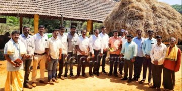 ಗೋವುಗಳಿಗೆ ಮೇವು ನೀಡುವ ಮೂಲಕ ಶಾಸಕ ಹಾಲಪ್ಪ ಜನ್ಮದಿನಾಚರಣೆ