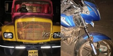 ಸೊರಬದಲ್ಲಿ ಭೀಕರ ರಸ್ತೆ ಅಪಘಾತ: ಬೈಕ್ ಸವಾರ ಸ್ಥಳದಲ್ಲೇ ಸಾವು
