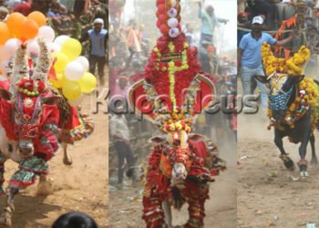 ನೋಡುಗರ ಮೈನವಿರೇಳಿಸಿದ ರಾಜ್ಯ ಮಟ್ಟದ ಹೋರಿ ಬೆದರಿಸುವ ಹಬ್ಬ…