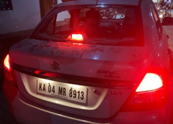 ಬಿಜೆಪಿ ಮುಖಂಡನ ಮಗನ ಕಾರಿನ ಮೇಲೆ ಕಲ್ಲು ತೂರಾಟ: ಉದ್ವಿಗ್ನ ಪರಿಸ್ಥಿತಿ ಸದ್ಯ ಶಾಂತ